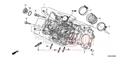 CYLINDER HEAD NC700DC de 2012